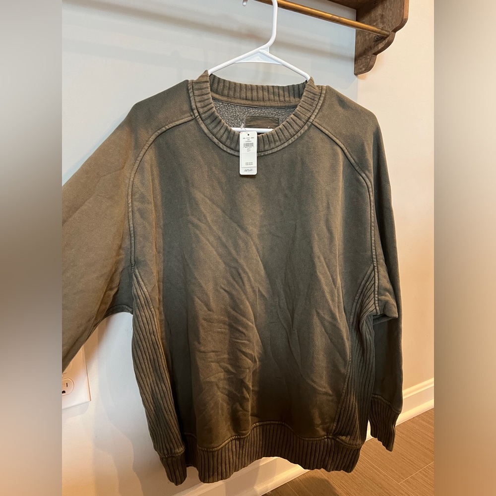 Aerie Army Green Sweatshirt